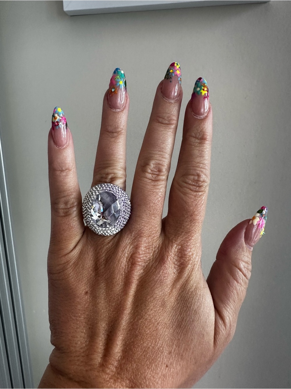 ✨💜🪻Swarovski Allure Violet Cocktail Ring ✨💜🪻 Size 7